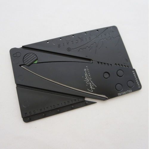 Credit Card Knife Pocket Thin Stainless Steel Blade Tool Compact Folding Design