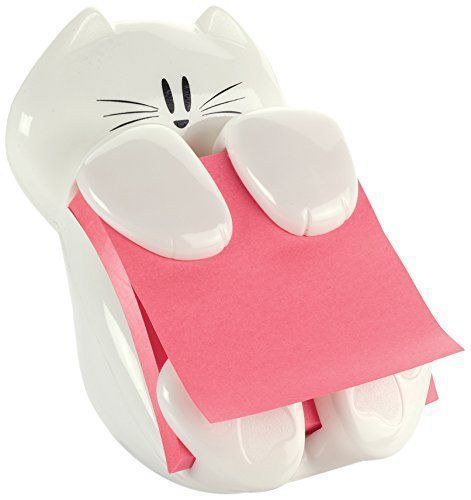 Post-it Pop-up Note Dispenser, 3 x 3 Inches Cat Figure CAT-330,Pad colors may