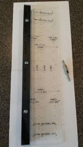 Cabinet-Hardware-Solutions Shelf Pin Hole Template with 1/4&#034; or 5MM bit