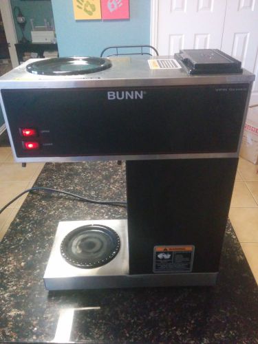 Bunn commercial 12 cup coffee maker vpr series decanter easy pour 2 hot plates for sale