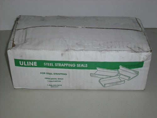 U-Line 3/4&#034; Open Metal Strapping Seals- Box of 1,000 (S-828BX)