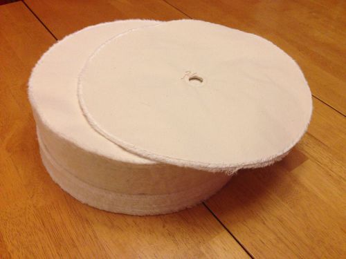 12&#034; x 10-ply x 3/4&#034; Loose Muslin Buffing Wheels NEW - Lot of 25 - Free Shipping!