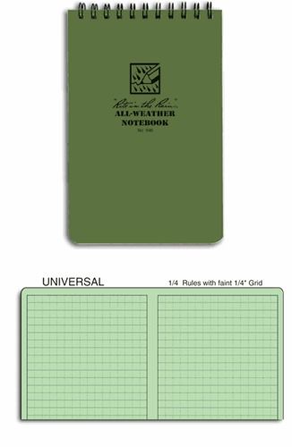 &#034;rite in the rain&#034; tactical notebook - green (4 x 6) - 946 for sale