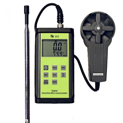 Tpi 575c1 combination vane and hot wire anemometer with temperature for sale