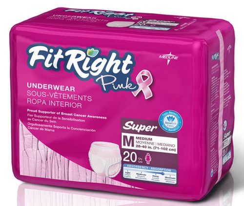 FitRight Pink Protective Underwear,Medium