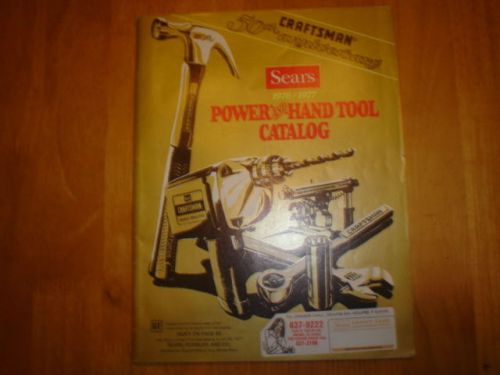 1976-77 SEARS CRAFTSMAN POWER AND HAND TOOL CATALOG  VG COND