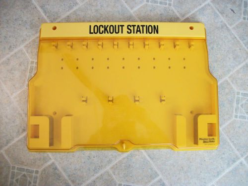 Master lock safety series 1483 covered padlock lockout station for sale