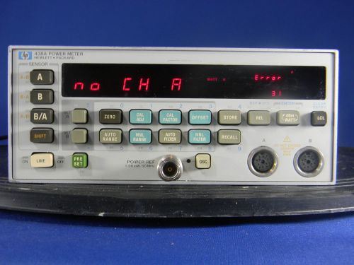Agilent 438A Dual Channel RF Power Meter with sensor cables 30 Day Warranty