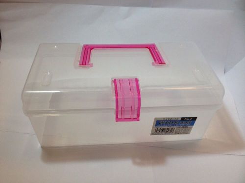 Clear Wide Plastic Organize Box 9&#034; X 4.5&#034; X 3.5&#034;