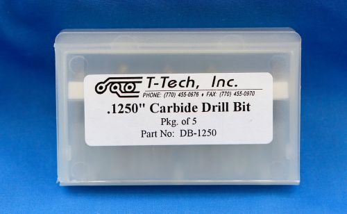 T-tech carbide drill bit (db-1250)  0.125 qty 5 for sale