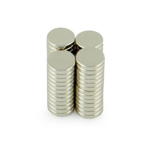 10 x 2mm NdFeB Neodymium Magnet Circular Cylinder DIY Puzzle Set - Silv-dx_21490