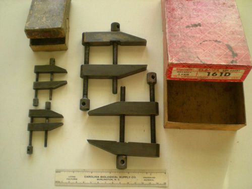 Two pair of clamps, starrett 161d and lufkin 910b with boxes for sale