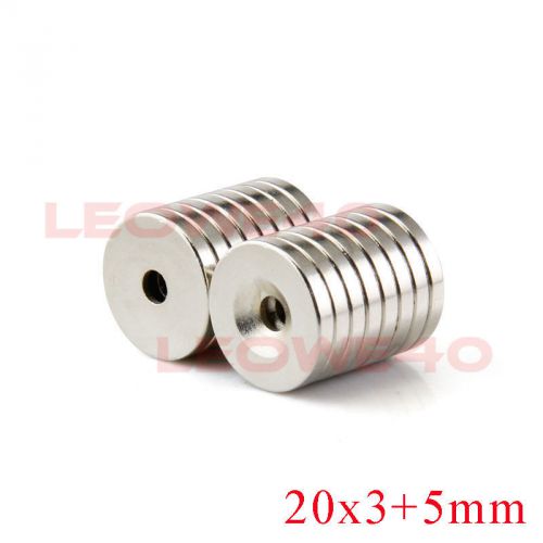 5/10/25x n50  20x3mm+5mm hole ring magnet rare earth neodymium n721 from london for sale