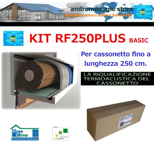 RF250PLUS BASIC KIT RENOVA SYSTEM FOR ROLLER SHUTTERS dumpster size max L=250CM