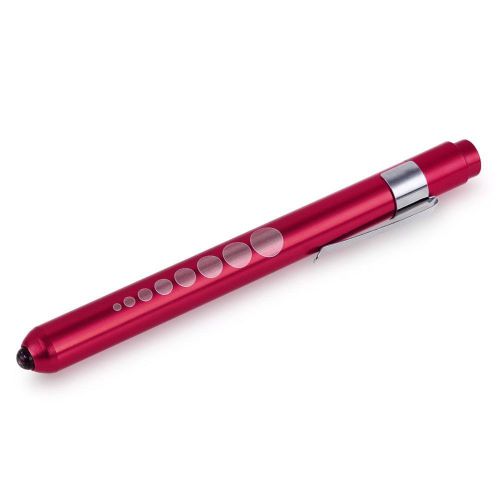 Warm White Flashlight Medical Pen Doctor Nurse Penlight Red