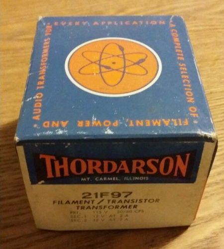 Thordarson Filament / Transistor Transformer.  # 21F97. w/ box, instructions.
