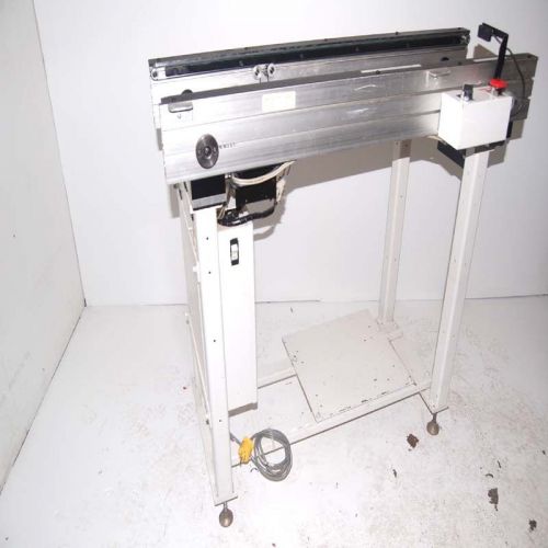 Fuji 1m cdc-4100 pcb conveyor workstation w/omron c28k programmable controller for sale
