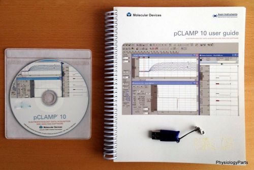 Molecular Devices pClamp 10 software with license and USB dongle