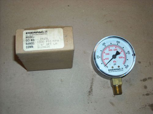 ENERPAC, 2515L, 0-1000psi, 1/4npt LM Gauge, Obsolete From Enerpac, New Old Stock