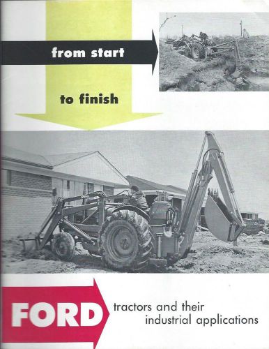 Equipment brochure - ford - tractors attachments industrial use - 1956 (e2149) for sale
