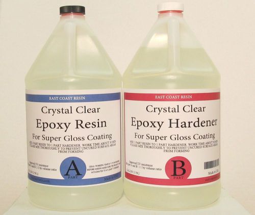Crystal clear epoxy resin 2 gallon kit for super gloss coating for sale