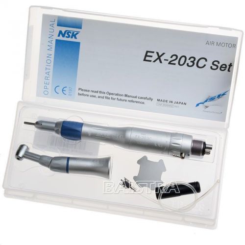 Dental Straight/Contra Angle/Air Motor Low Speed Handpiece Kit 4 Hole NSK Style