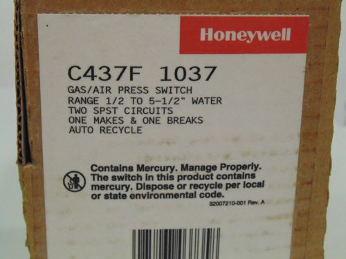 HONEYWELL GAS/AIR PRESS SWITCH C437F 1037