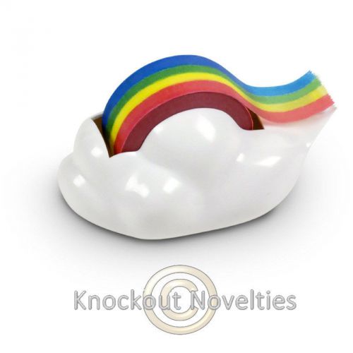 Flying Colors Rainbow Tape Dispenser Color Dispense Taping Desk Office Colorful