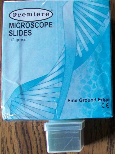 #720 - 72 Blank Glass Microscope Slides + 72 cover glass slips - new