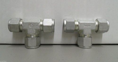 2 brand new swagelok carbon steel 1/2&#034; union tee  s-810-3 for sale