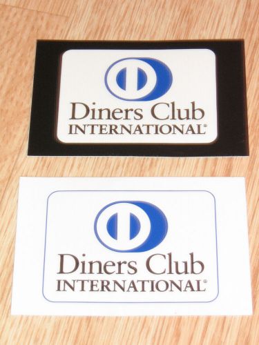 Credit Card Logo Decal  2 Sided  Diners Club International