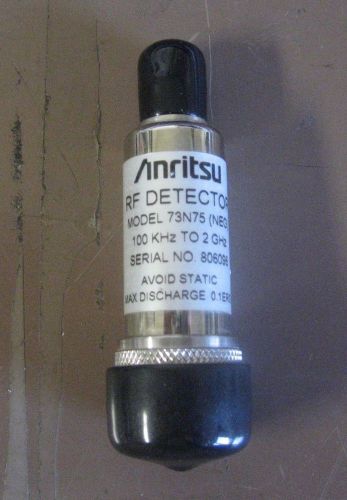 Anritsu Wiltron RF Detector 73N75, 100 KHz to 2GHz, 75 Ohm