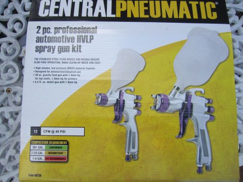 Central Pneumatic 2 PC Professional Automotive HVLP Air Spray Gun Kit