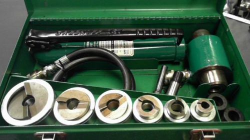 Greenlee 7506 slug splitter hydraulic knockout set w/pump 1/2&#034;-2&#034; ko for sale