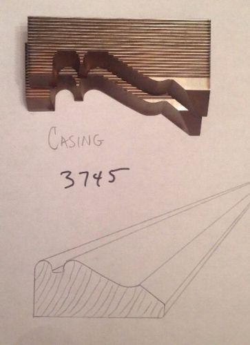 Lot 3745 Casing Moulding Weinig / WKW Corrugated Knives Shaper Moulder