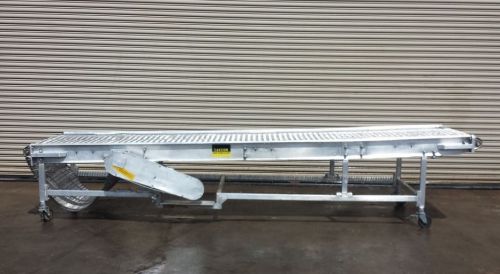 36” w x 14&#039; long ssincline conveyor with ss wire mesh food grade belt for sale