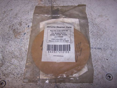 NEW STEARNS 5-66-8472-00 FRICTION DISC KIT SQUARE 8-004-701-00