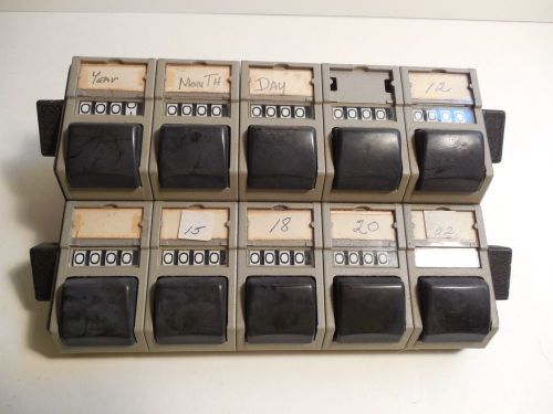 Vintage&#034; veeter~root&#034; mechanical counter~10 reels~all work perfectly~easy reset for sale