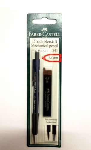 Faber castell druckbleistift set mechanical pencil  0.5 mm. blue metallic for sale