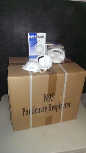N95 Particulate Respirator case lot of 24 boxes, 480 masks. New old stock. NOS