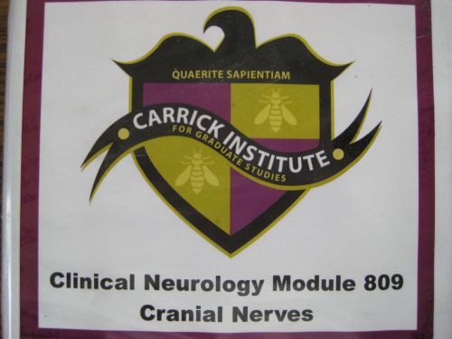 Clinical Neurology CD set - Carrick Institute Module 809