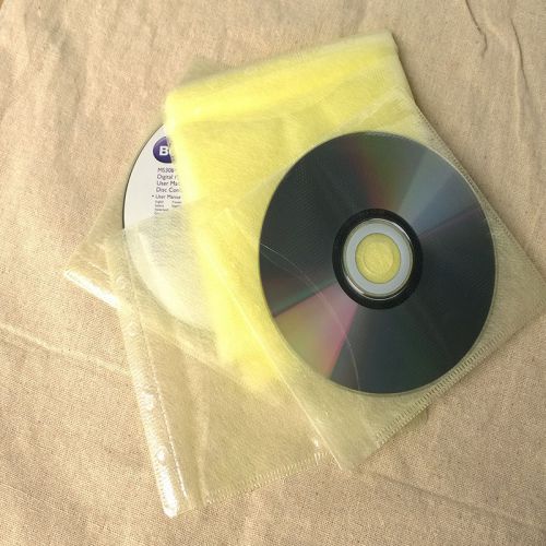 New Ultrathin 100Pcs CD/DVD Double Side Envelope Cover Storage Case Bag Sleeves