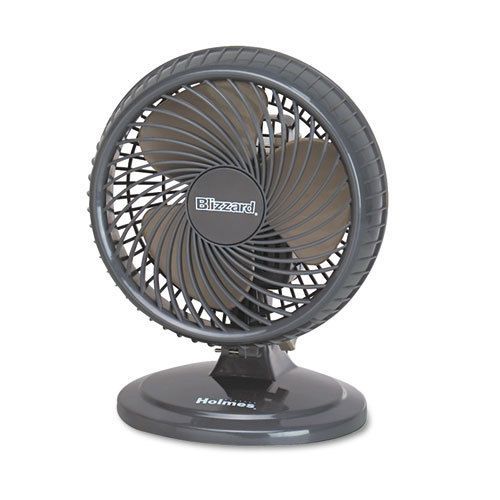 Lil&#039; Blizzard 7&#034; Two-Speed Oscillating Personal Table Fan, Plastic, Black