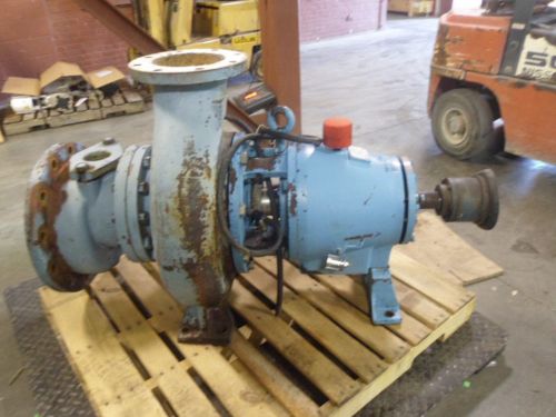 GOULDS 3175 8X10X14 IRON PUMP #513734J STAINLESS IMPELLER USED