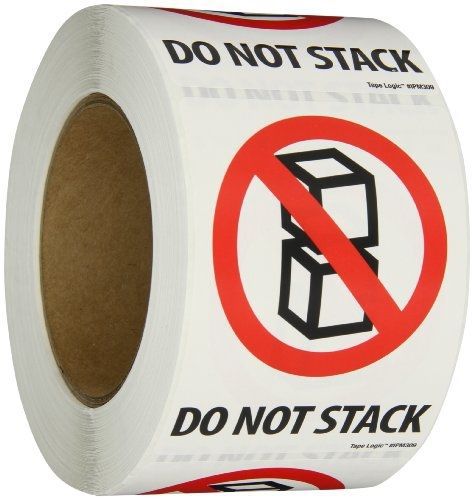 Aviditi ipm309 rectangle international pictorial label, &#034;do not stack&#034;, 3&#034; for sale