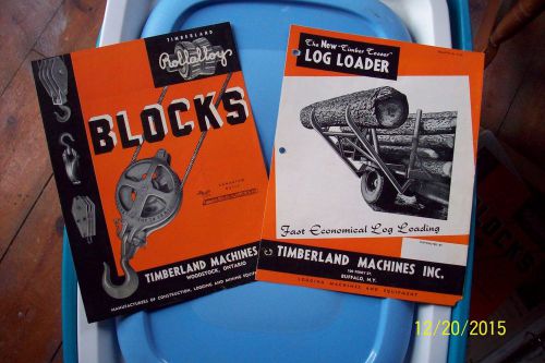 Vintage timberland machine brochures 1950&#039;s - timberjack for sale