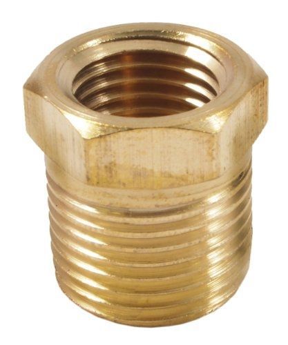 Forney 75535 brass fitting, bushing, 1/4-inch female to 3/8-inch male npt for sale
