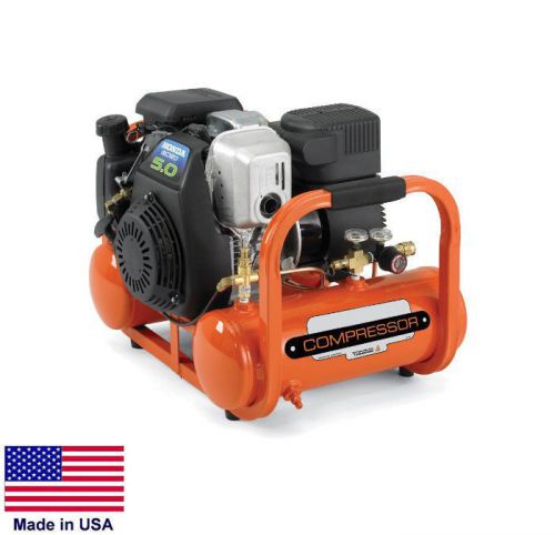 Air compressor industrial/coml - pontoon type - 4 gallon - 155 psi - 5 hp honda for sale