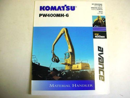 Komatsu PW400MH-6 Material Handler Excavator Brochur