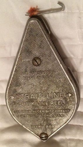Authentic Vintage Strait Line Chalk Line Reel, Used But In Very Good Condition!
